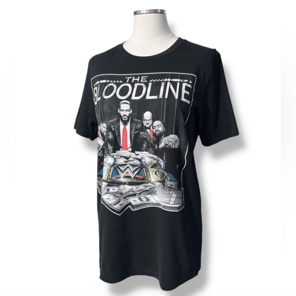 WWE Black Crew Neck The Bloodline “We The One” Shirt